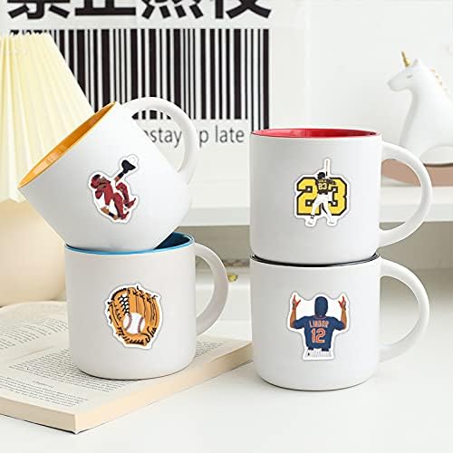 100 Pcs Baseball Stickers | Design for Laptop, Notebooks, Skateboards, Waterbottles | Waterproof Vinyl Stickers