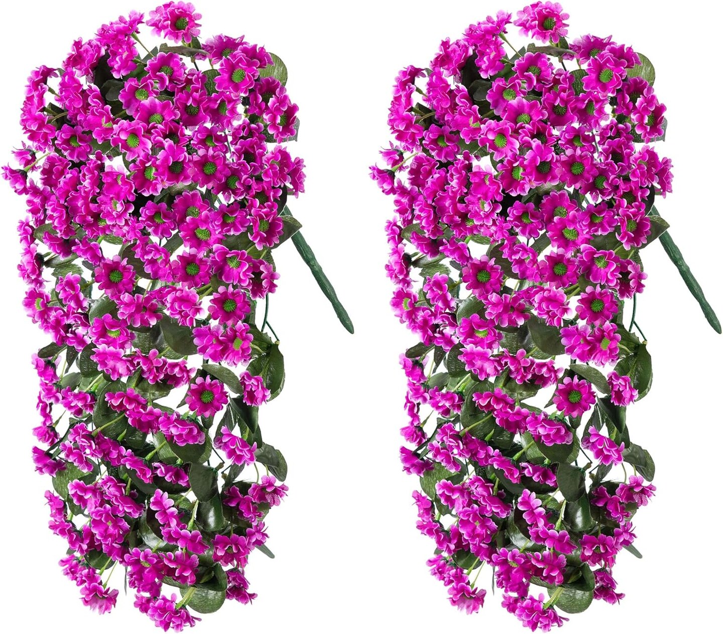 Artificial Summer Bushes Fake Hanging Flowers Plants for Outdoor Summer Decoration