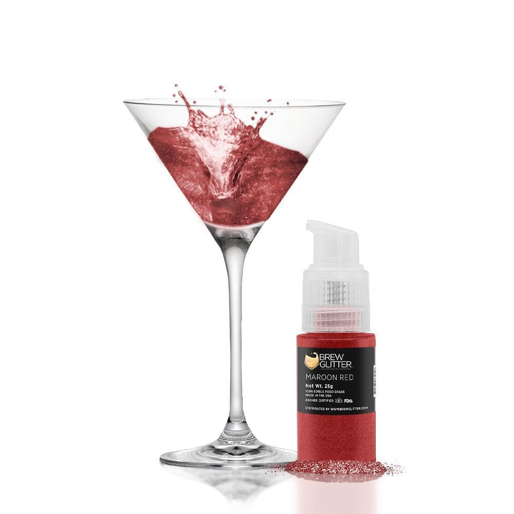 Maroon Red Edible Glitter Spray Pump | Brew Glitter&#xAE;