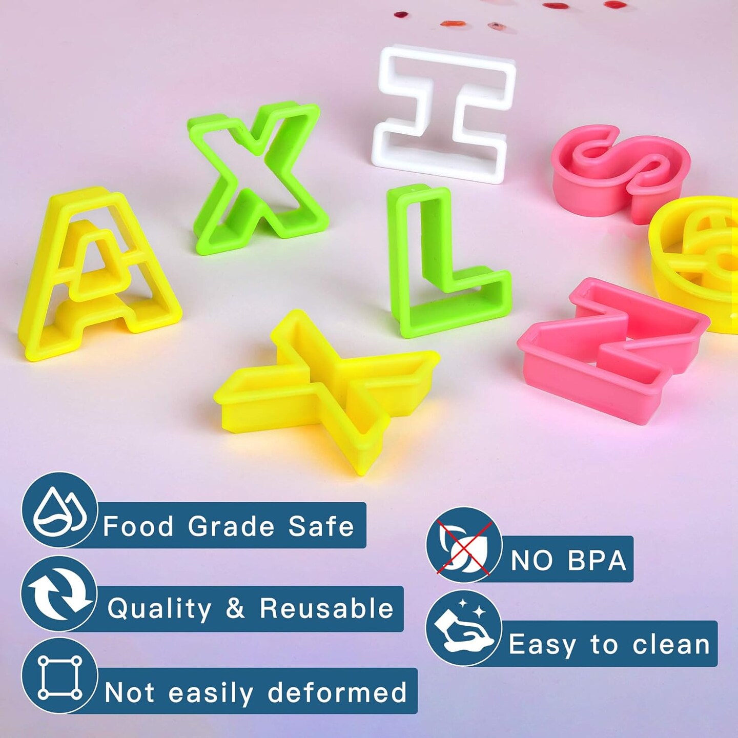 Mini Alphabet &#x26; Number Cookie Cutter Set 41 Pieces