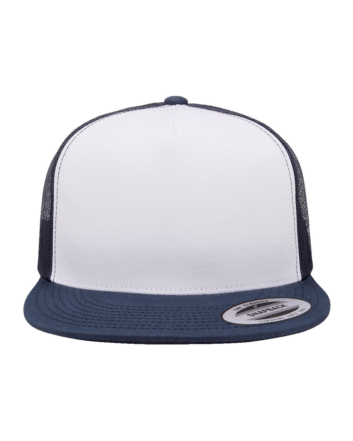 YP Classics&#xAE; Adult Trucker with White Front Panel Cap