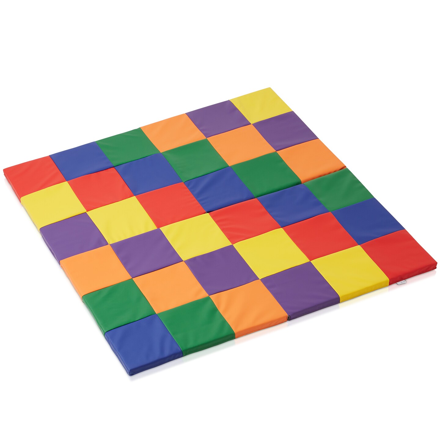 Casafield Play Mat, 58" x 58" Foldable Kids Activity Floor Mat for Infants and Toddlers, Large Padded Playmat, Assorted Colors