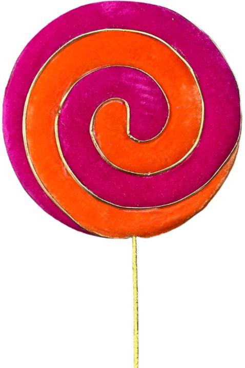 23&#x22; Lollipop Spray: Pink/Orange