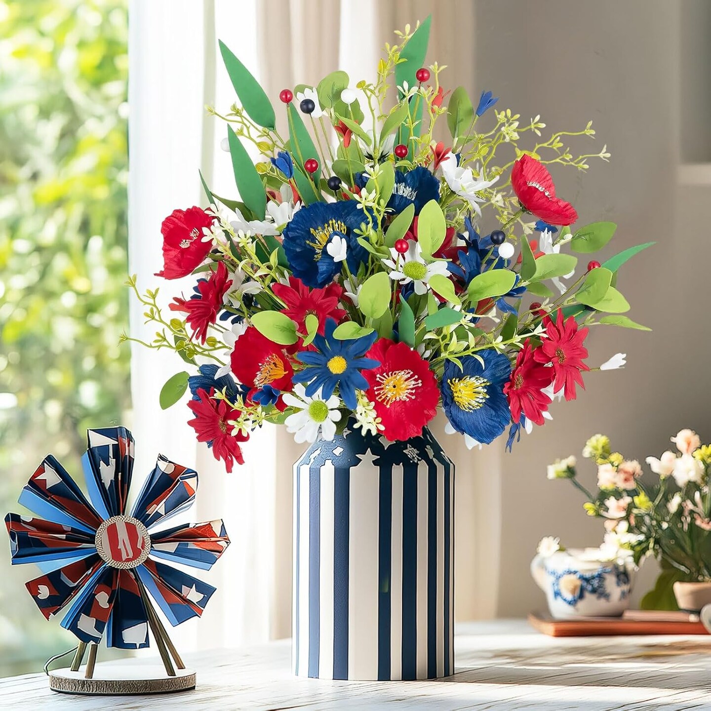 4pcs Flowers 4th of July Decorations