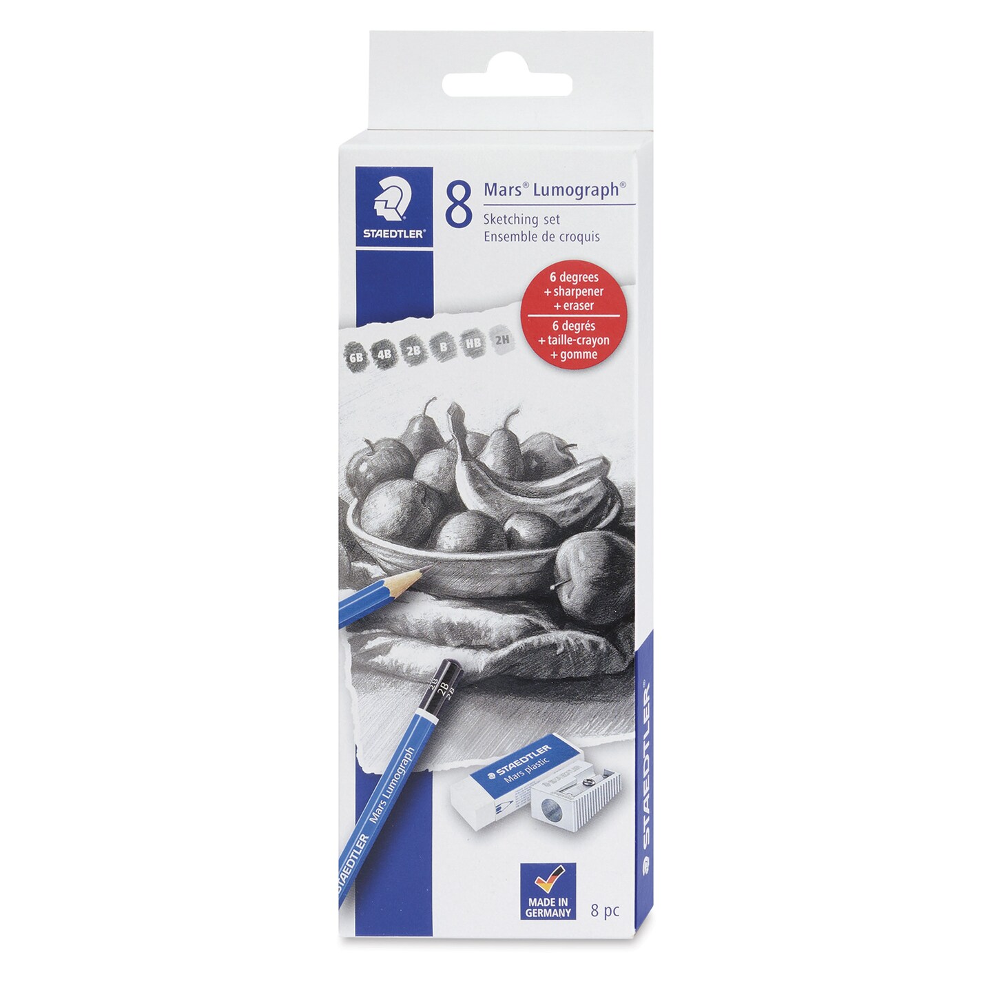 Staedtler Mars Lumograph Sketching Set - Set of 8