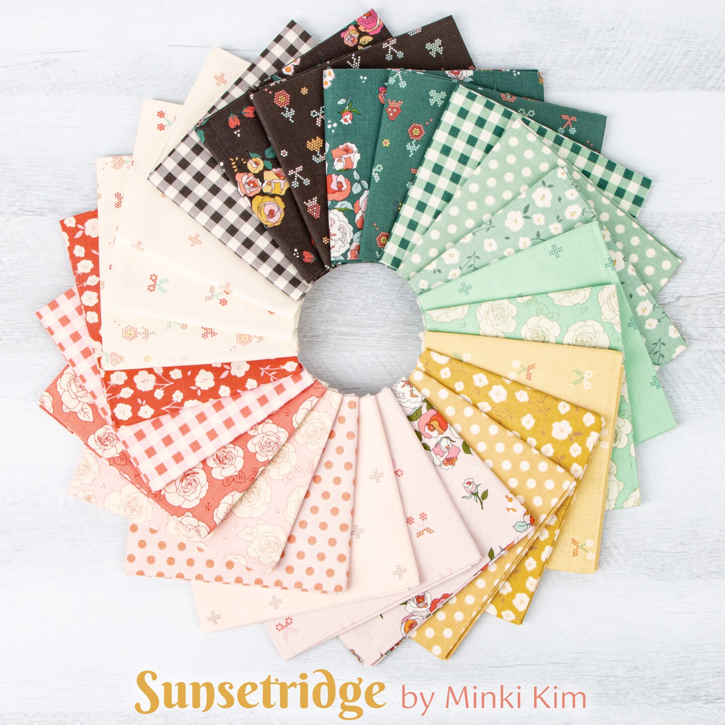 Crosses in Blush (c15737-blush) | Sunsetridge | Minki Kim | Riley Blake