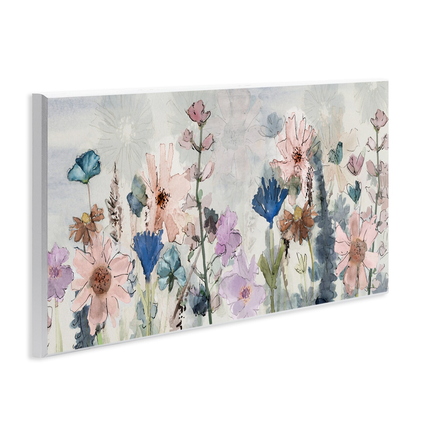 Stupell Industries Lovely Layered Wild Flowers Wall Plaque By Val Rhodes
