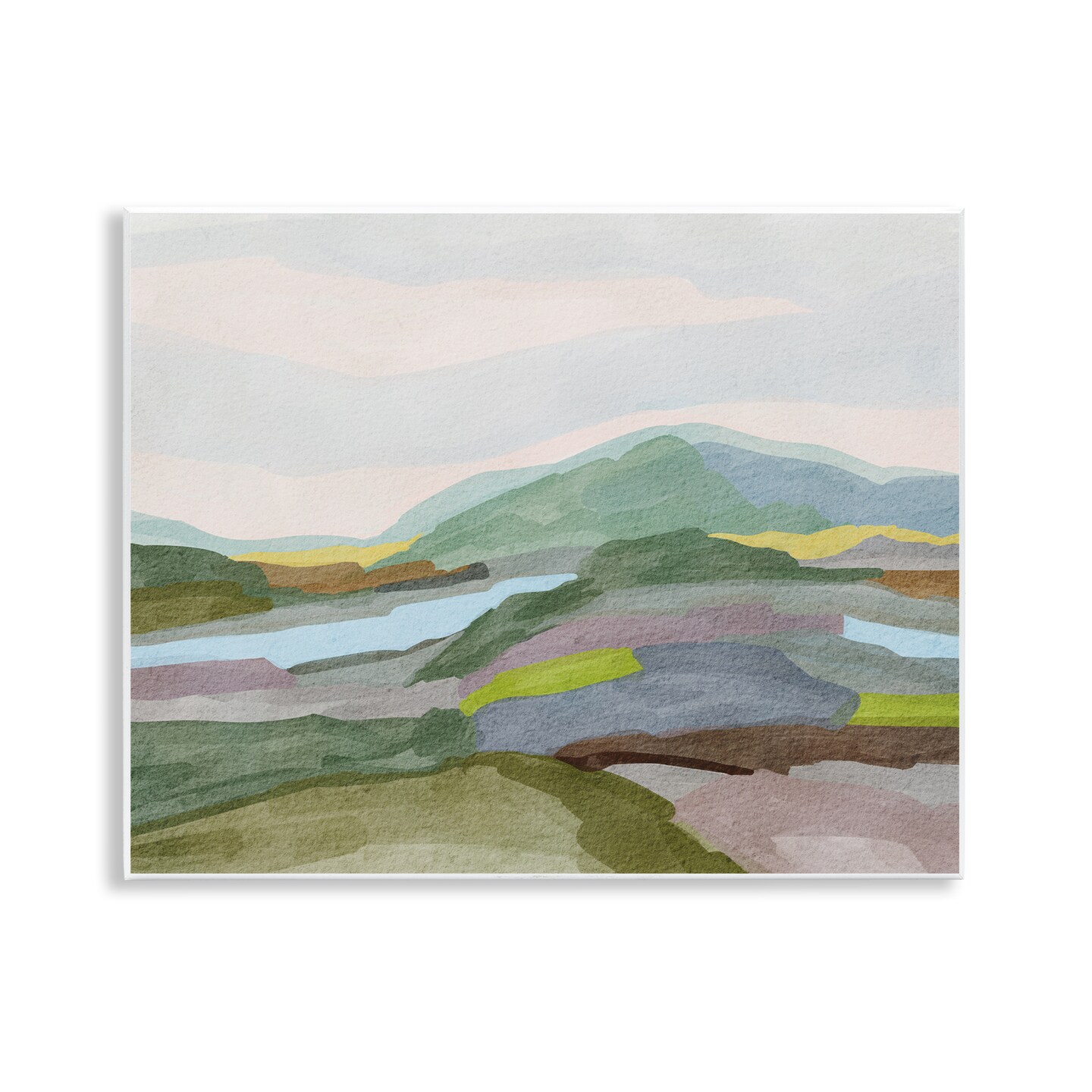 Stupell Industries Green Earth Tones Landscape Wall Plaque By Nikita Jariwala