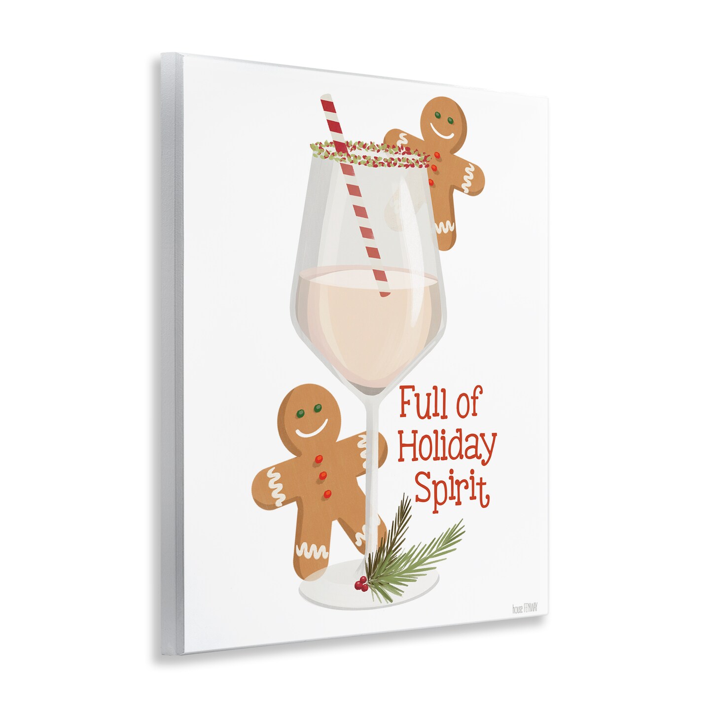 Stupell Industries Full Of Holiday Spirits Wall Plaque By House Fenway