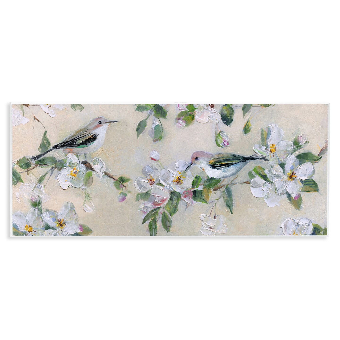 Stupell Industries Perched Songbirds on Branches Wall Plaque By Sally Swatland