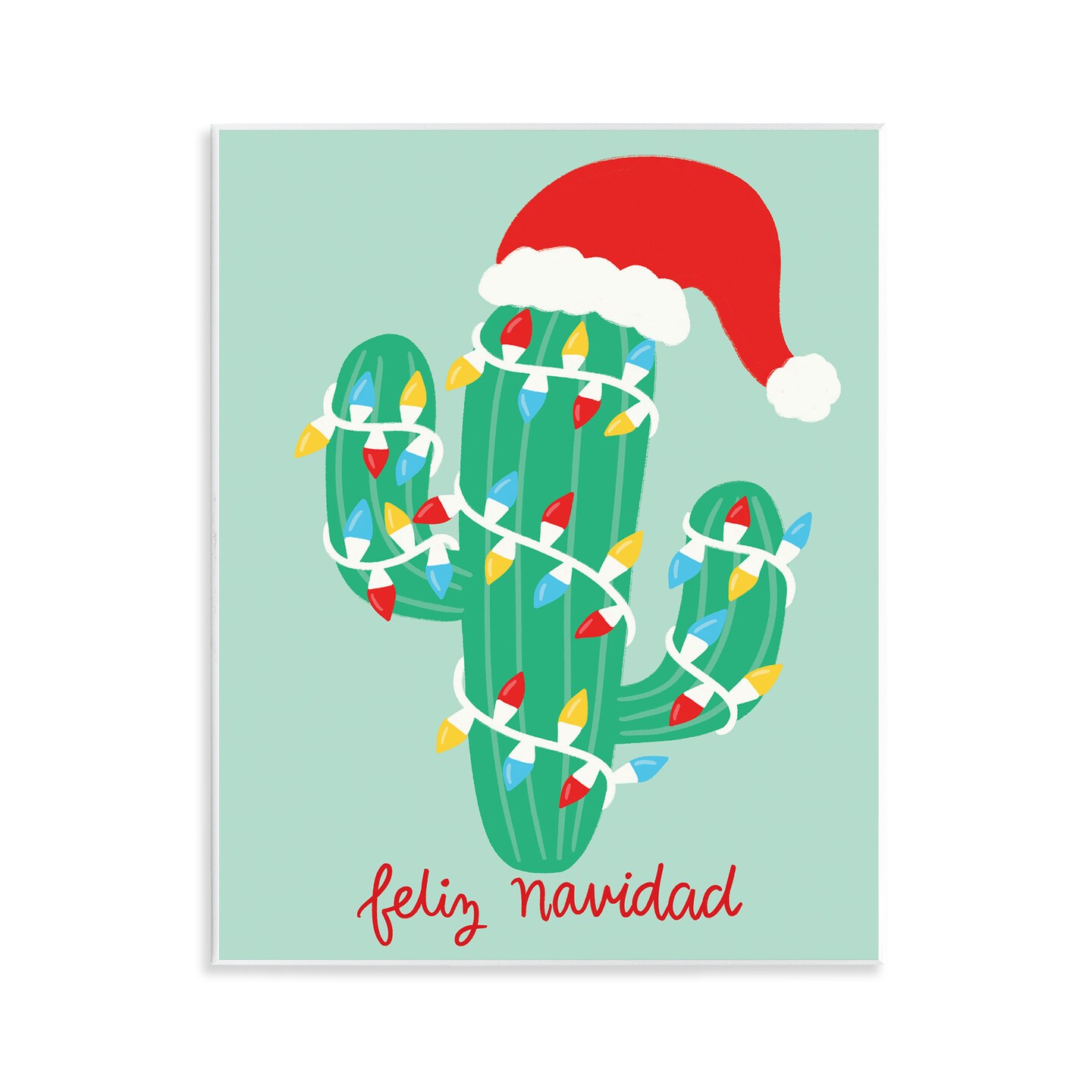 Stupell Industries Western Christmas Cactus Wall Plaque By Taylor Shannon Designs