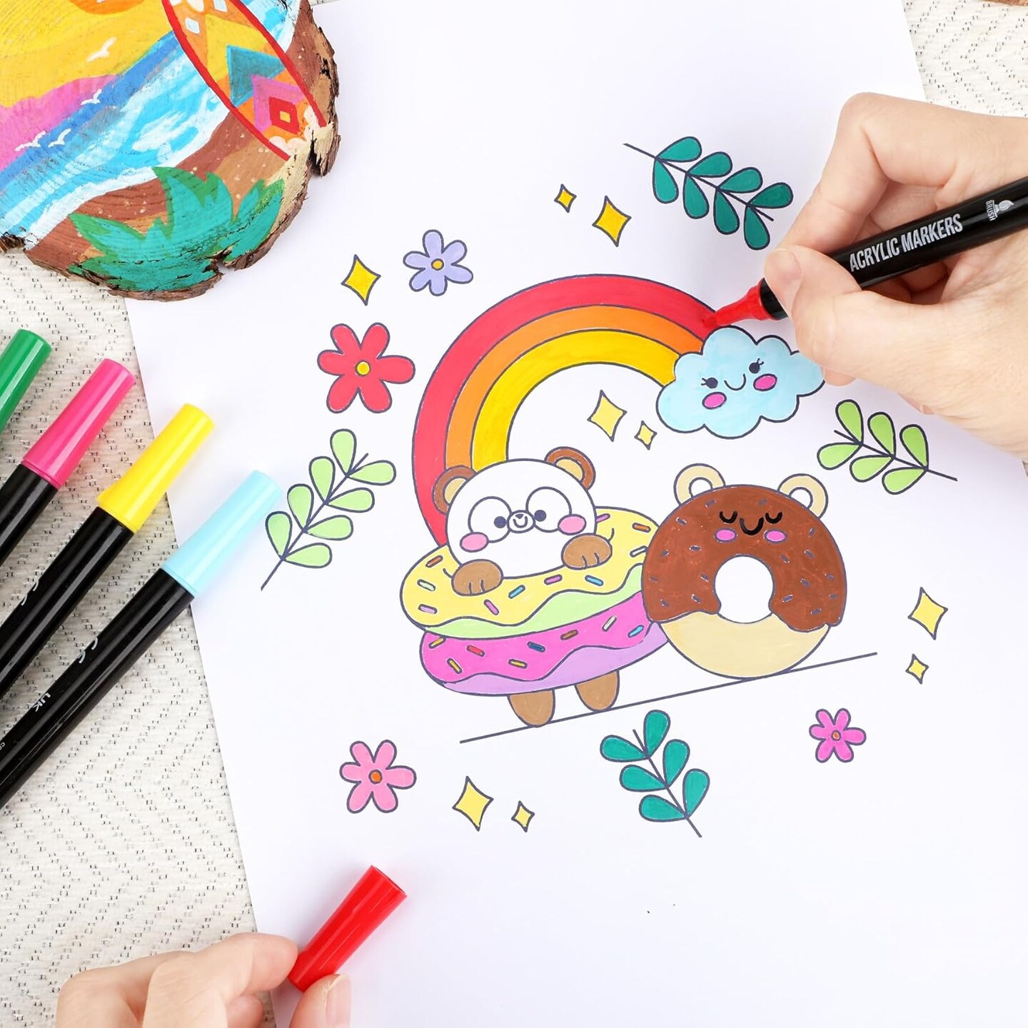 48 Colors Acrylic Paint Markers