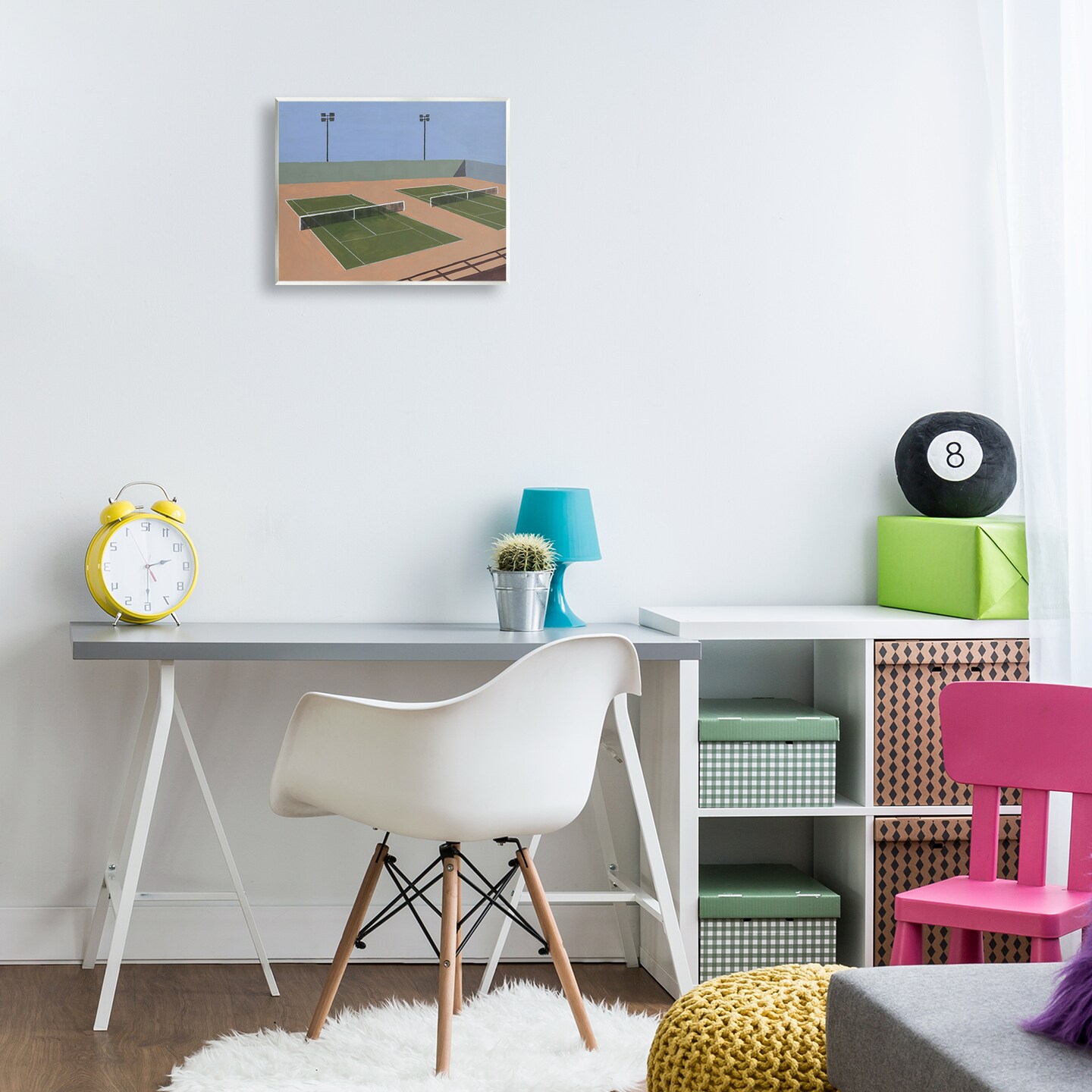 Stupell Industries Tennis Court Landscape Wall Plaque By Michael Willett