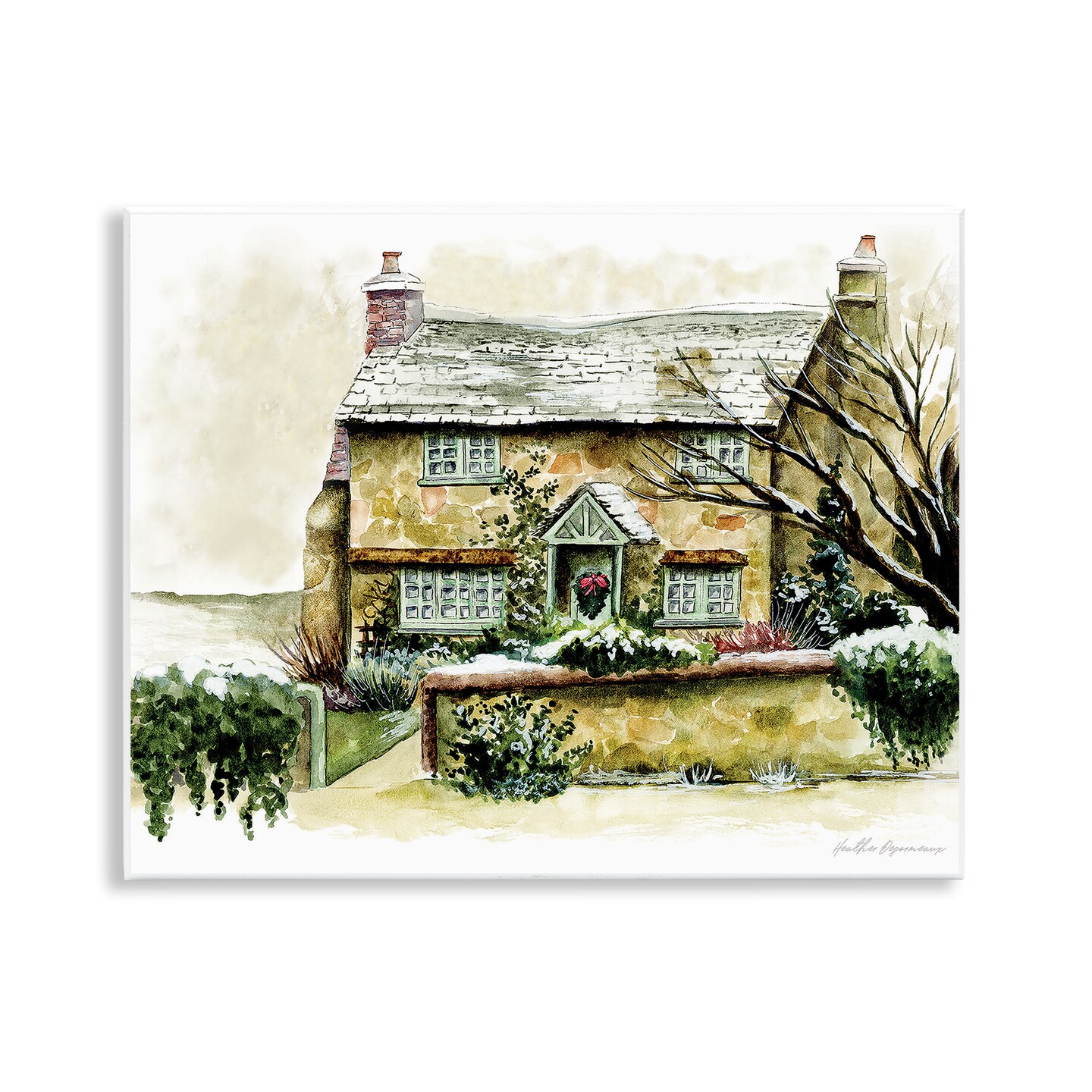 Stupell Industries English Cottage Painting Wall Plaque By Heather Desormeaux