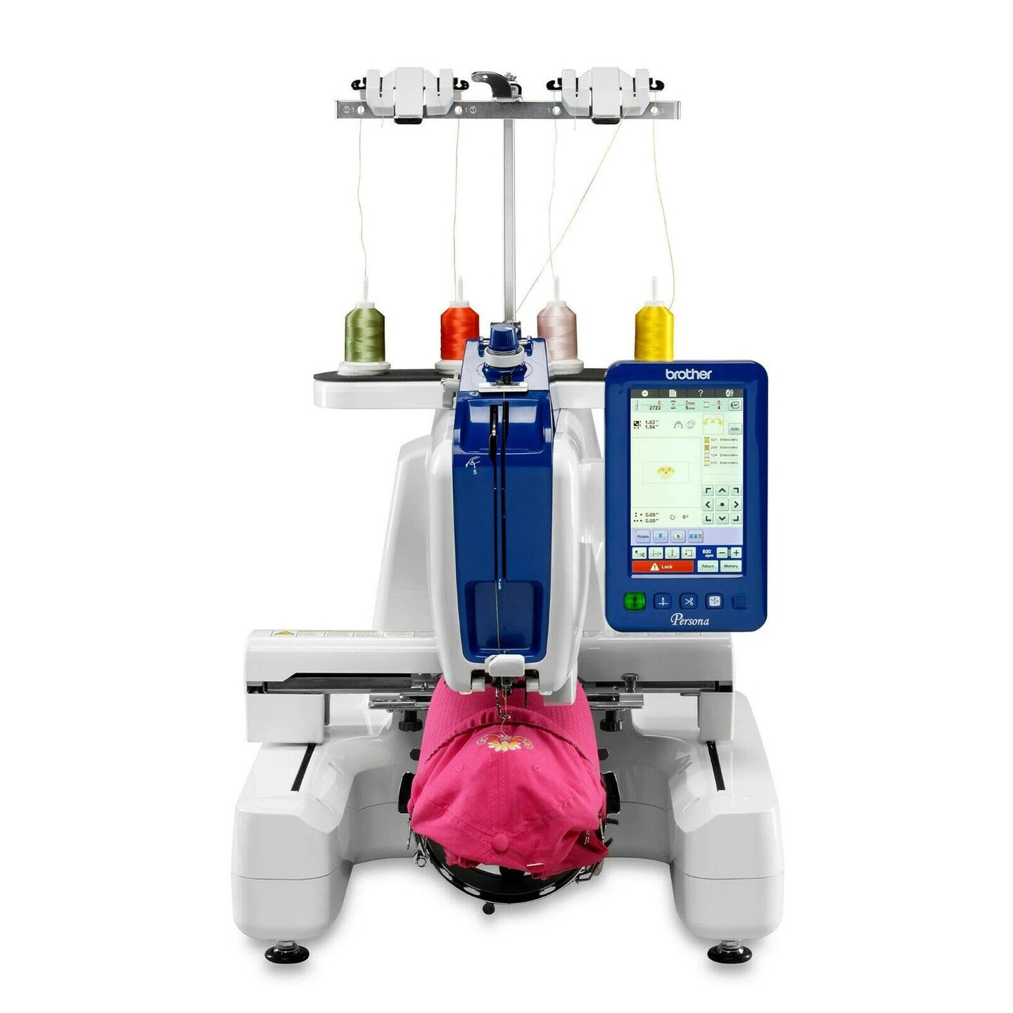 Brother PRS100 Single-Needle Embroidery Machine w/ Hat Hoop Set, 40+ Accessories