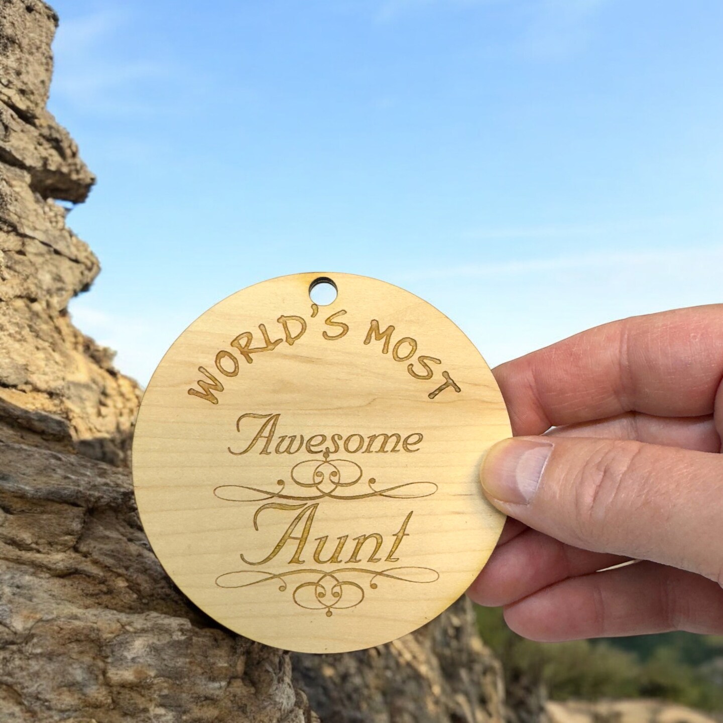 Worlds most Awesome Aunt - Ornament