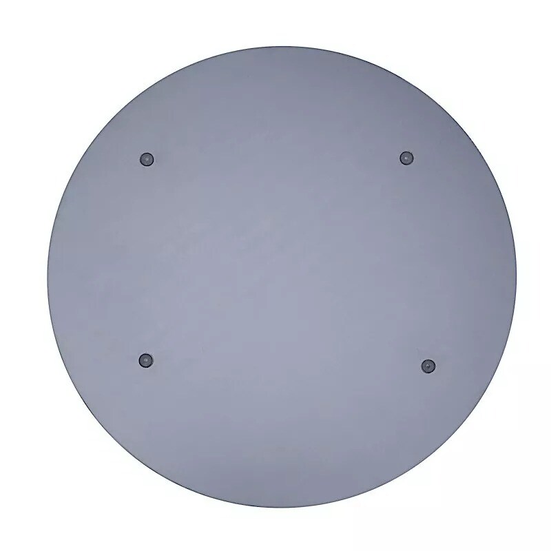 2 Silver 13&#x22; Round Mirror Glass Charger Plates with Crystal Rim Wedding Supplies
