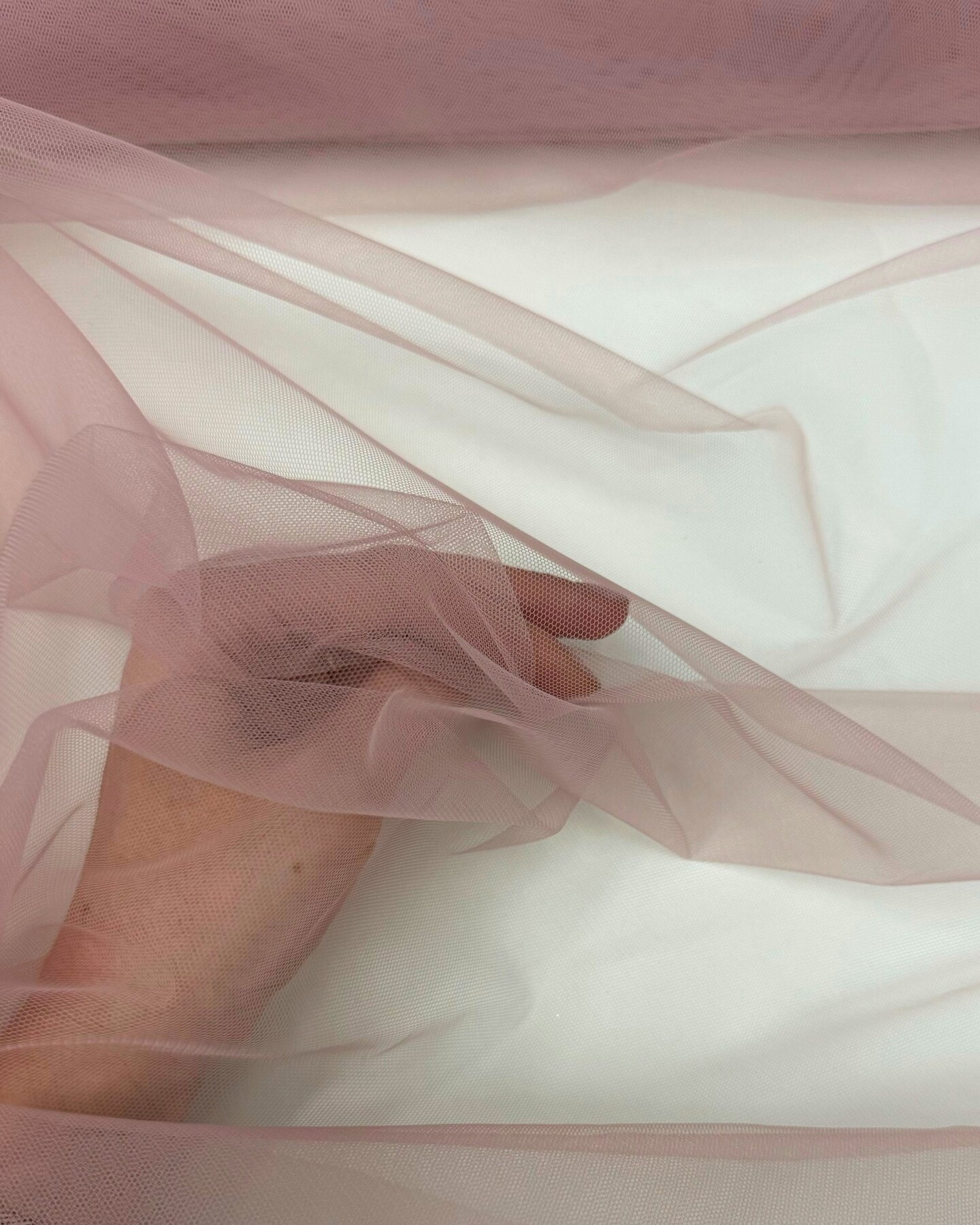 Blush Nylon Tulle Fabric by the Yard, 63" Wide Soft Stretch Mesh Fabric for Veils, Wedding Dresses, Decor & Sewing