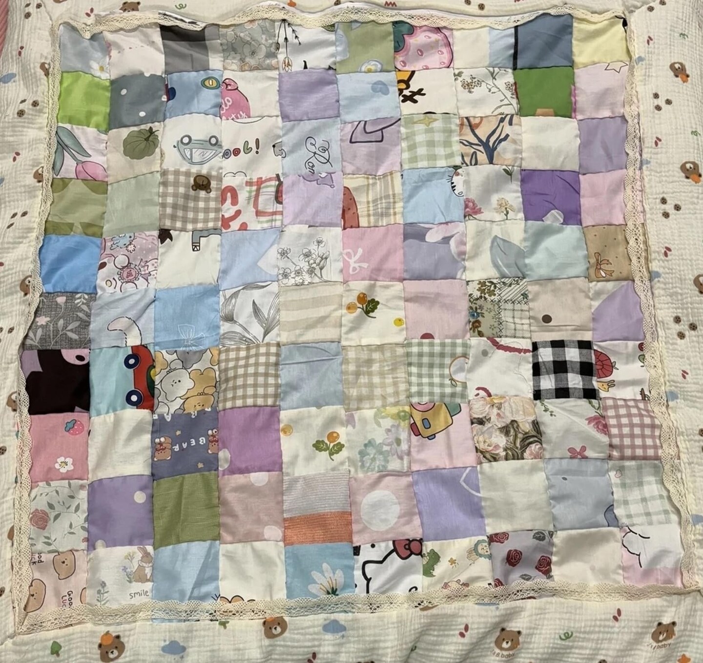 7Pcs 20" x 20" Cotton Fabric DIY Making Supplies Quilting Patchwork Fabric Fat Quarter Bundles DIY for Quilting Cotton Patchwork Cushions (Strawberry, 20" x 20")