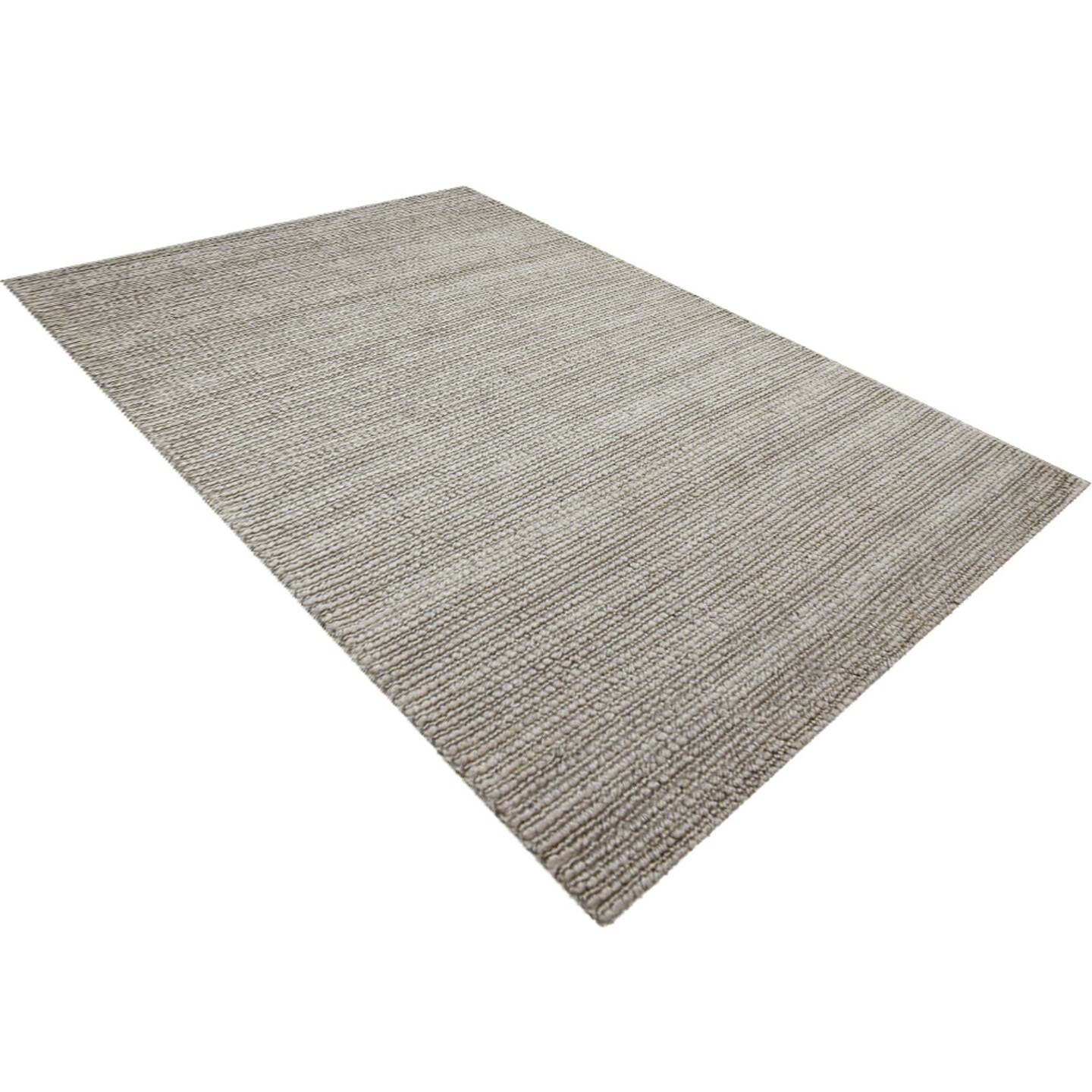 Edge Collections - 4' x 6' - Beige - Elegant Hand Woven Jute Area Rug - 1 Piece