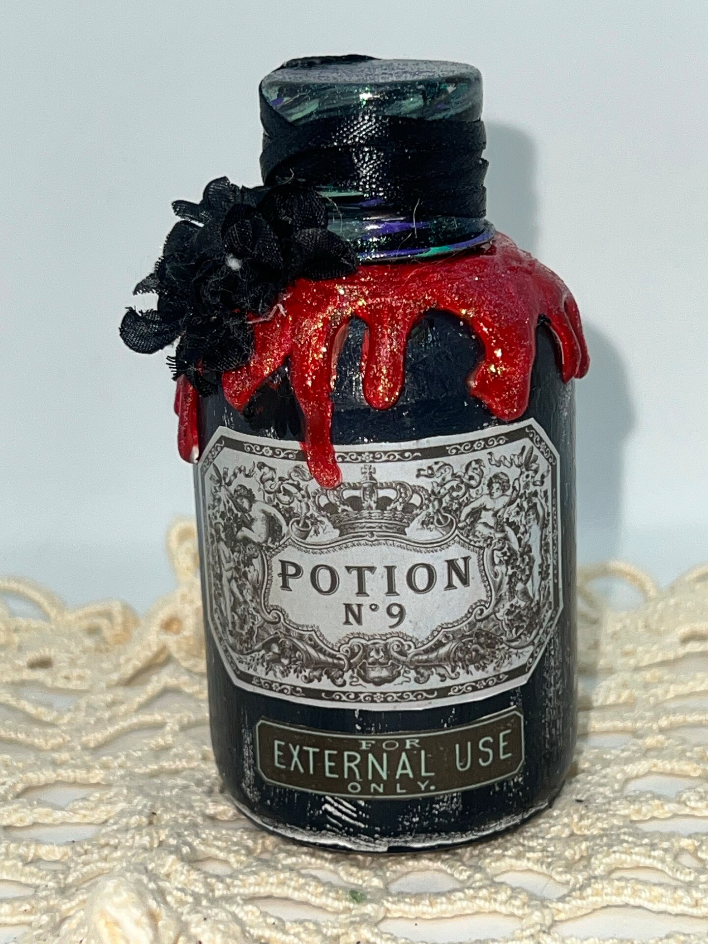 FALL APOTHECARY JARS, Handmade Decoupage Potion Jar, Upcycled Halloween ...