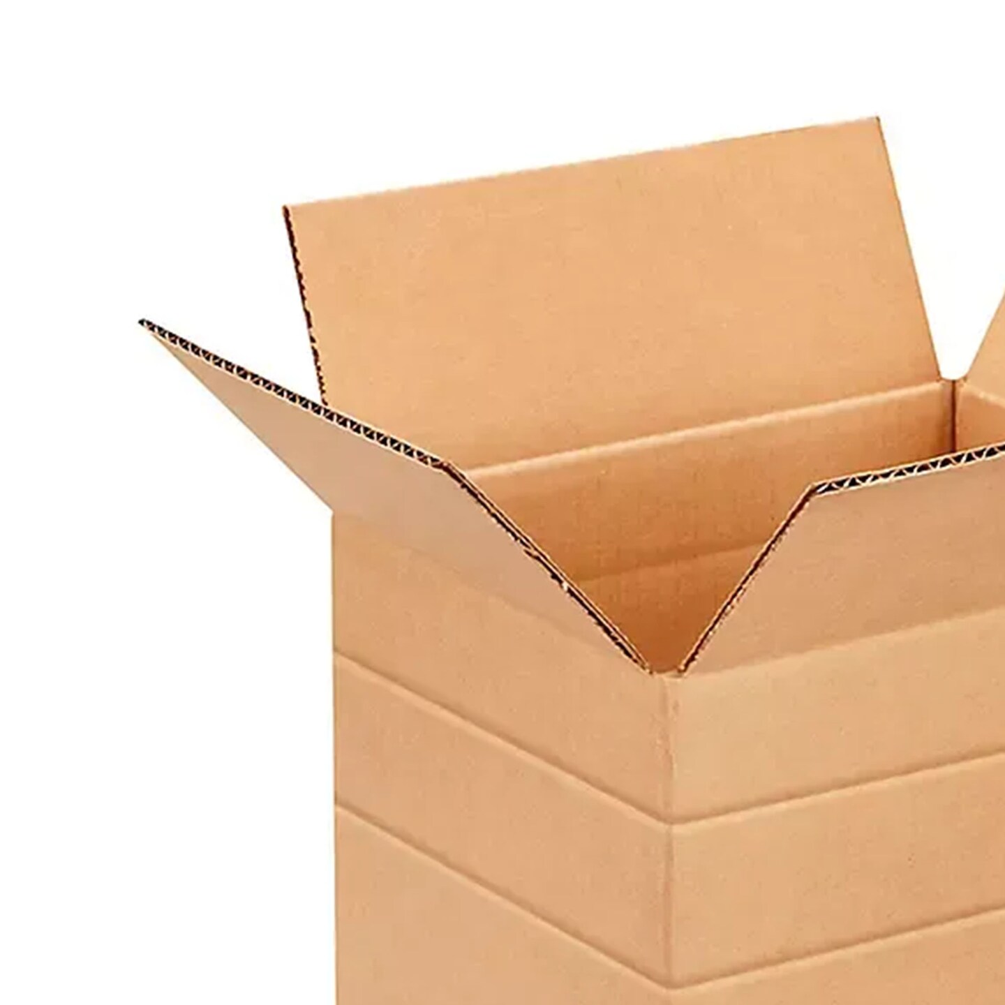 25 Pack Heavy Duty Multi Depth Corrugated Shipping Boxes 10 x 8 x 8 Inch