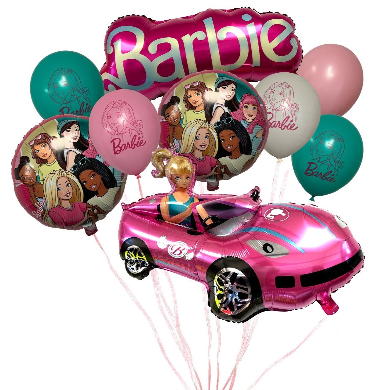 Barbie 9 Piece Balloon Bouquet