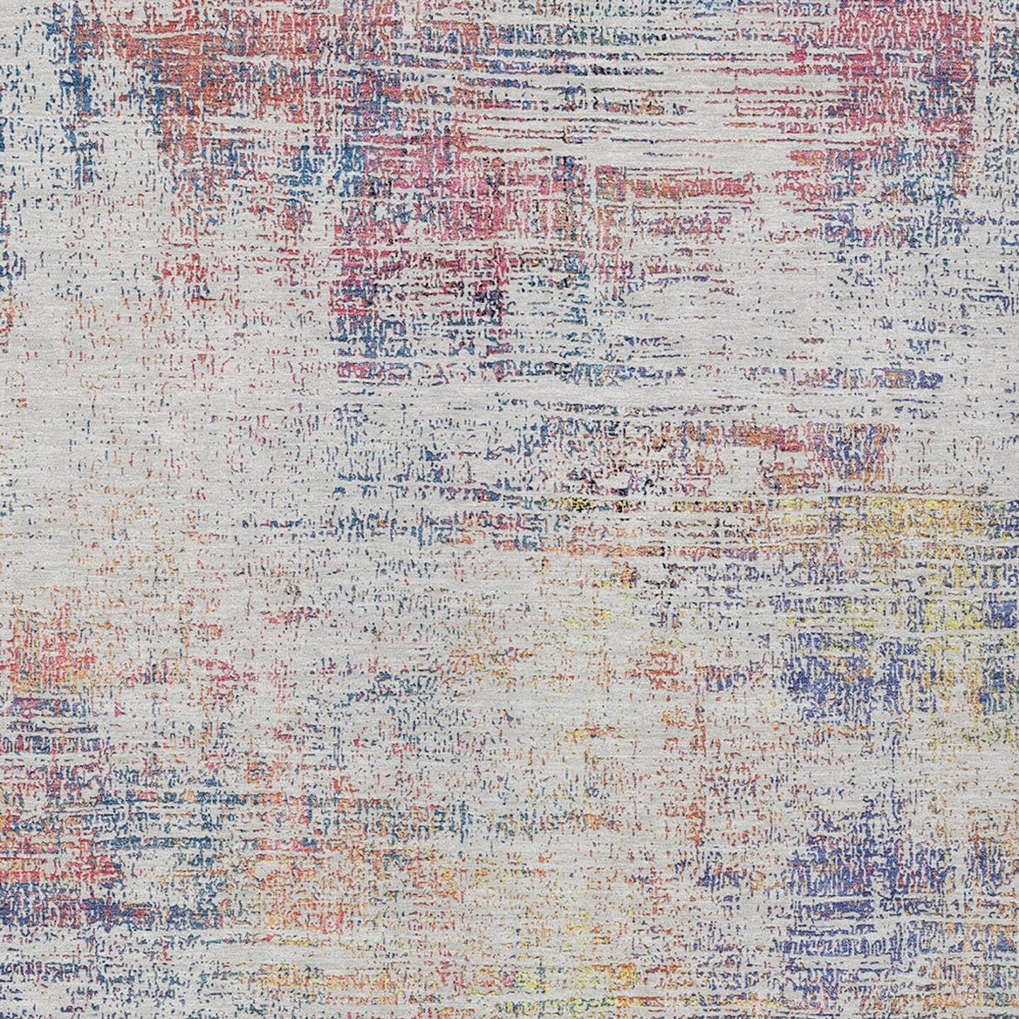 Edge Collections - 8' x 10' - Multicolor - Versatile Abstract Washable Area Rug for Indoor and Outdoor Use - 1 Piece