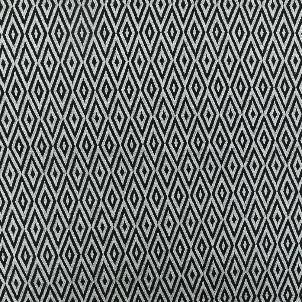 Faded Gray-Black Diamond Jacquard Stretch Rayon Knit Fabric By the Yard