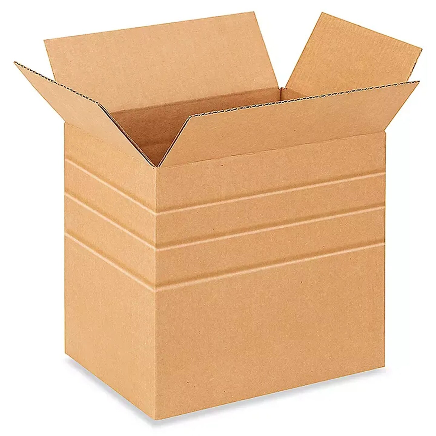100 Pack Durable Multi Depth Corrugated Packaging Cartons for Moving and Shipping 12 1⁄4 x 9 1⁄4 x 12 Inch