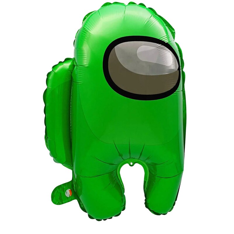 Among Us Crewmate Green Foil Mylar Balloon 22&#x22;