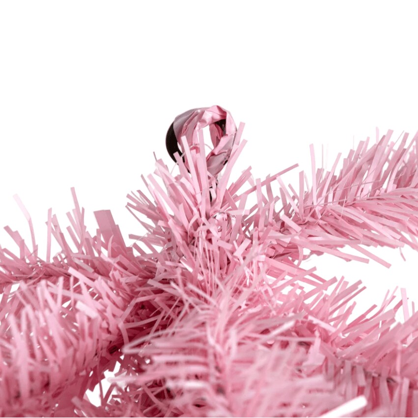 32&#x22; Pink Pine Christmas Teardrop, Unlit