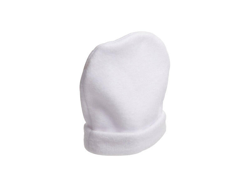 Craft Express 4 Pack Fleece Sublimation Baby Hats – Soft White Beanie Blanks