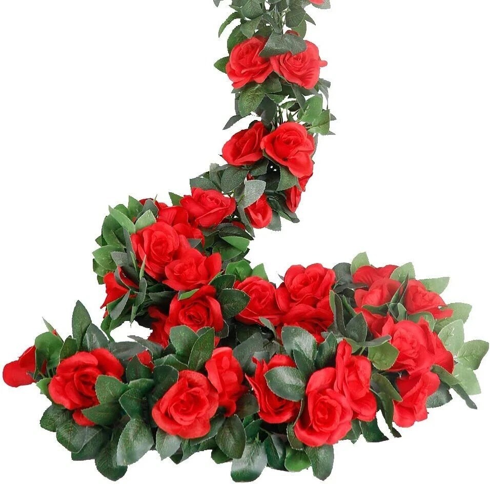 7.5 Ft Artificial Hanging Rose Flower Vine