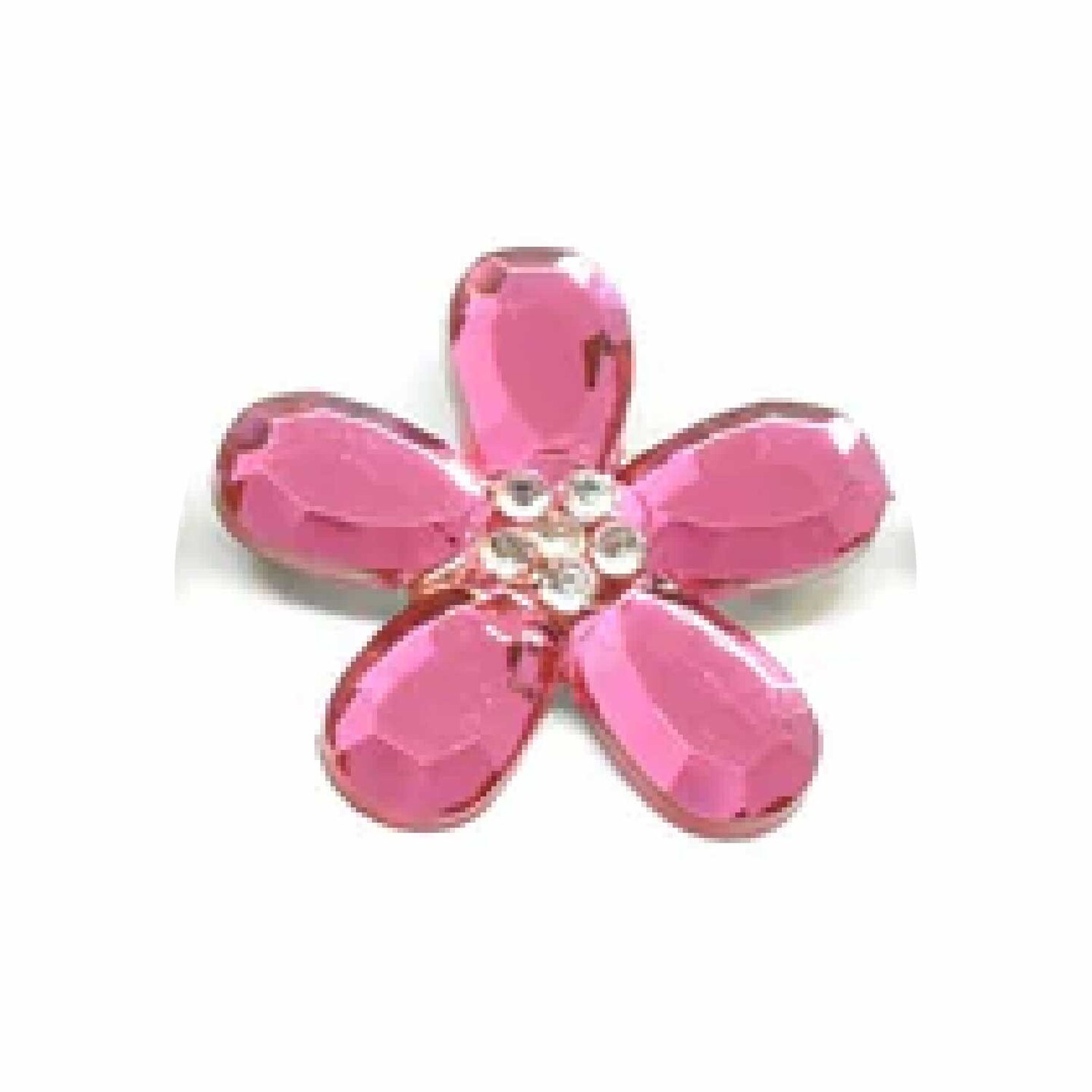 Assorted Flower Rhinestone Brooch Pin 10 Pieces DIY Wedding Craft 1.50 inch