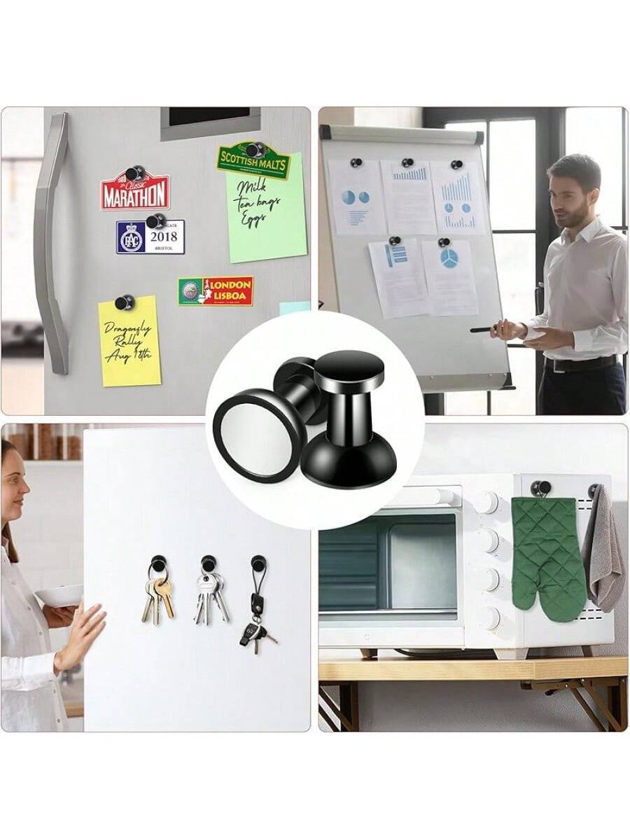 Fridge Magnets Whiteboard 15 Pcs, Refrigerator Magnets Strong Magnets Office Small Neodymium Magnets