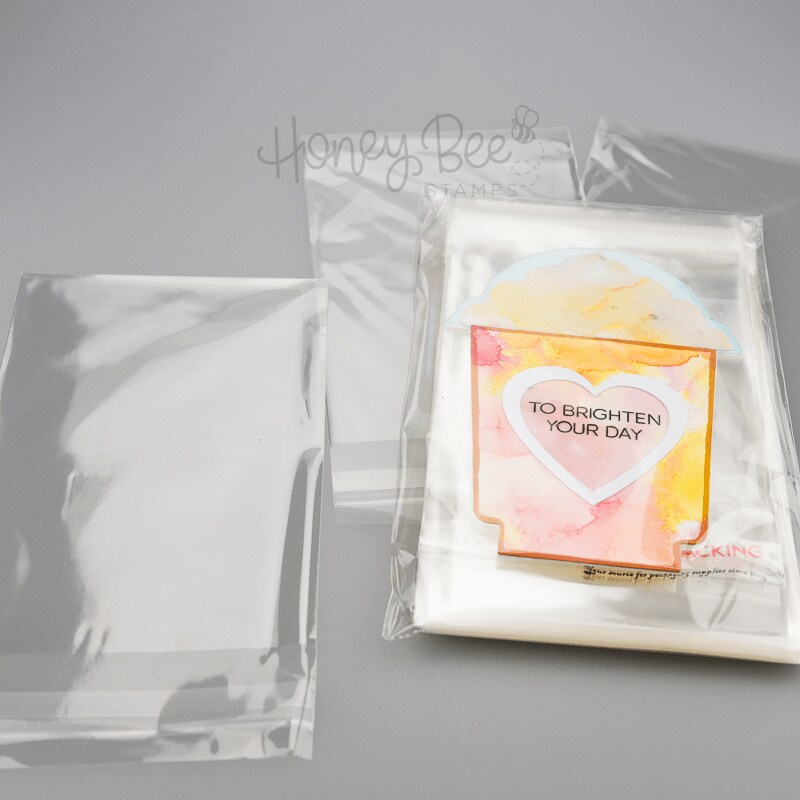 4&#x22;x6&#x22; Crystal Clear Cello Bags 100 Pk For Cards, Projects and Treats 4 1/4&#x22; x 6 1/8&#x22;