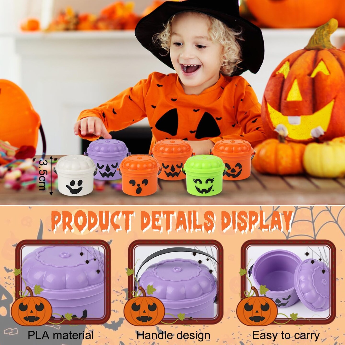 Mini Halloween Nostalgia Buckets (6pcs)