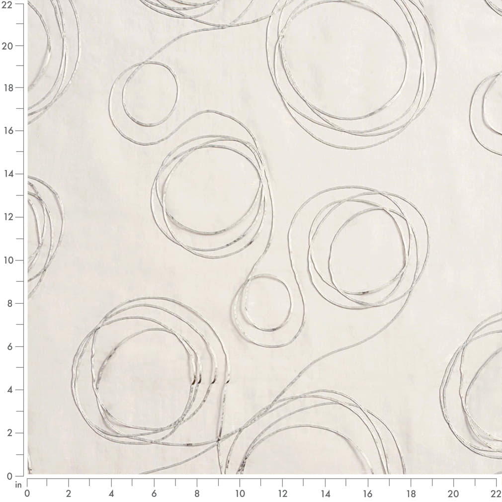 1 yard Platinum 100 Percent Polyester Performance Grade Sheer Fabric for Drapery and Upholstery