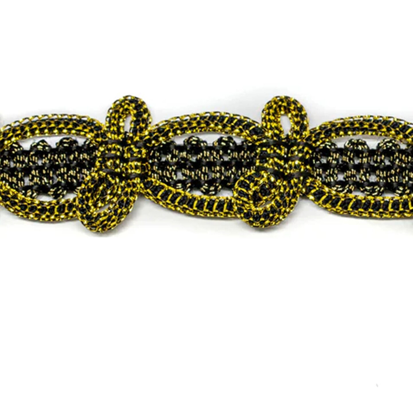 1 Yard Metallic Loop Gimp Trim Decorative Sewing Craft Embellishment 36 Inch Width