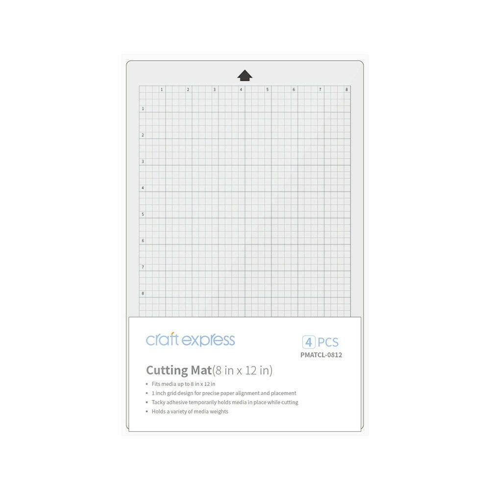 Craft Express 4 Pack 8" x 12" Cutting Mats – Self-Healing & Reusable