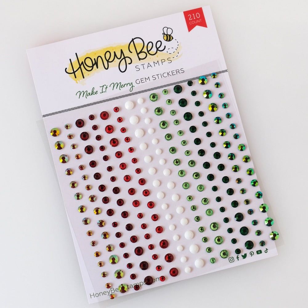 Make It Merry Gem Stickers - 210 Count