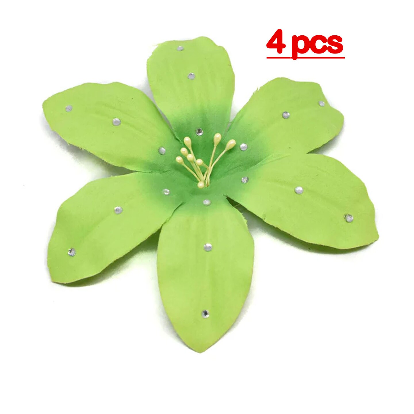 Flower Rhinestone Pin-On Applique for Clothing Bags Hats Home Decor