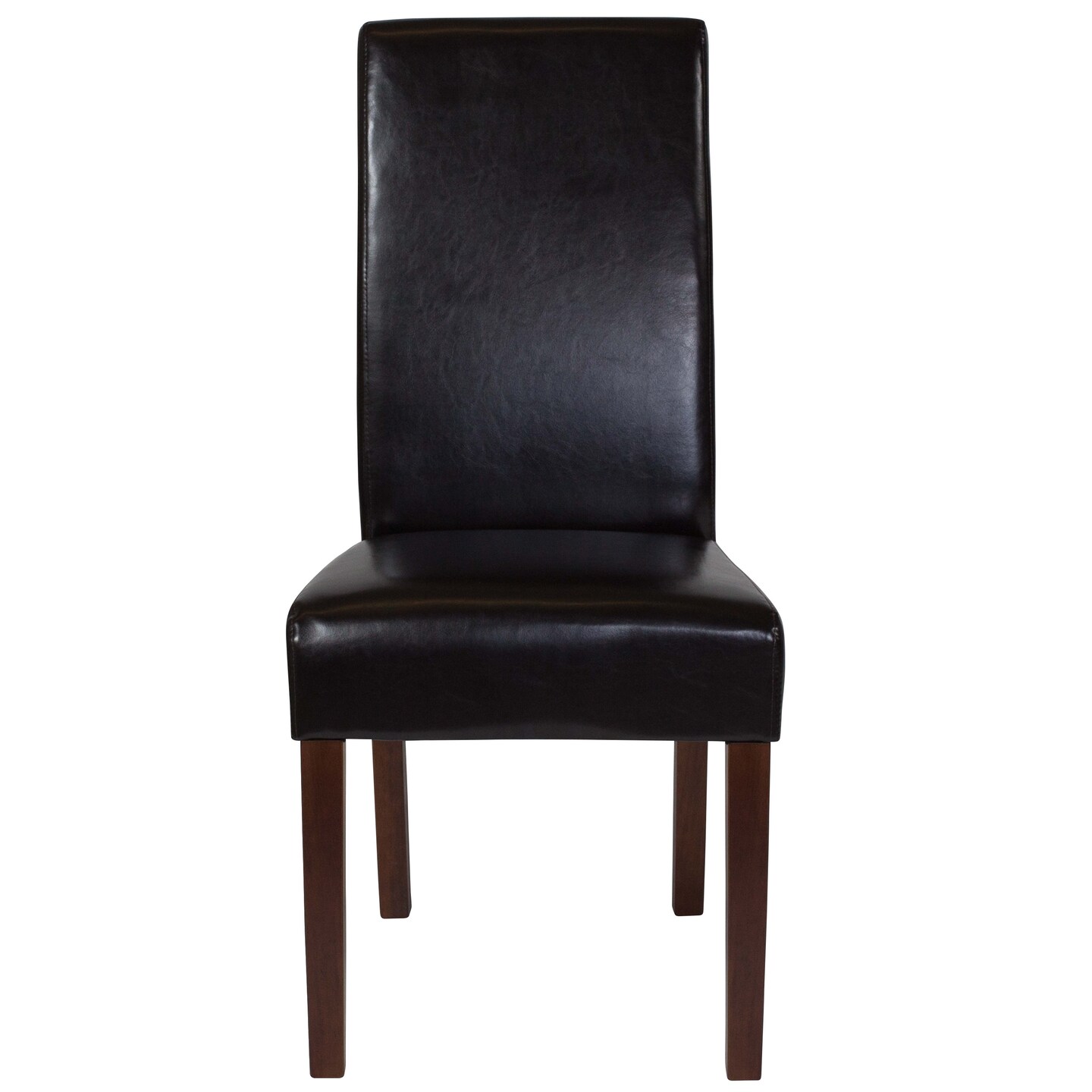 Merrick Lane Ellison Mid-Century Panel Back Parsons Accent Dining Chair