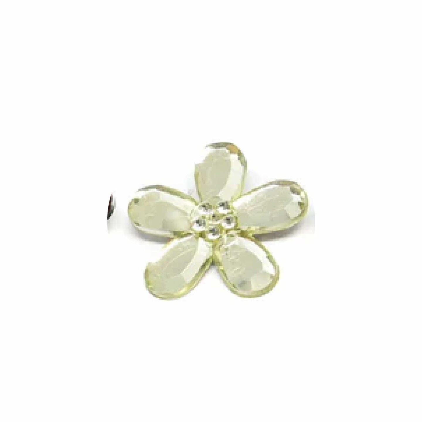 Assorted Flower Rhinestone Brooch Pin 10 Pieces DIY Wedding Craft 1.50 inch