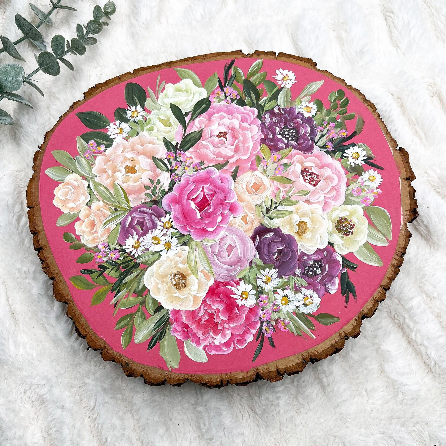 Rustic Basswood Thick Stump Small, 3-Pack for Table Centers, Floral Arrangements & Fall Decorations