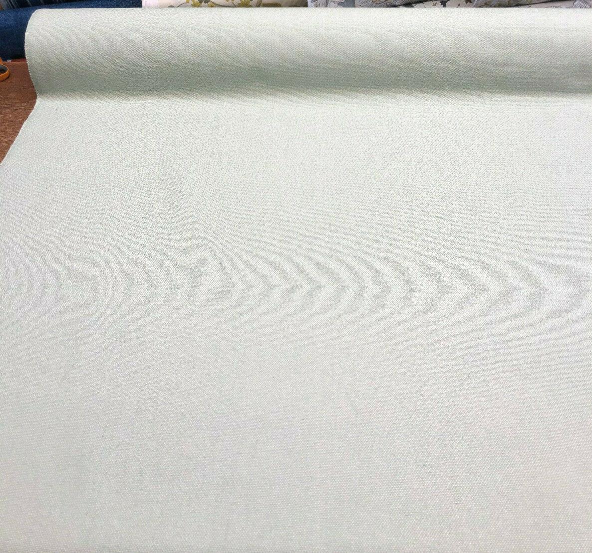 1 Yard Upholstery Chenille Fabric Heather Mint Green Preshrunk 100% Prewashed Cotton 54 Inch Width
