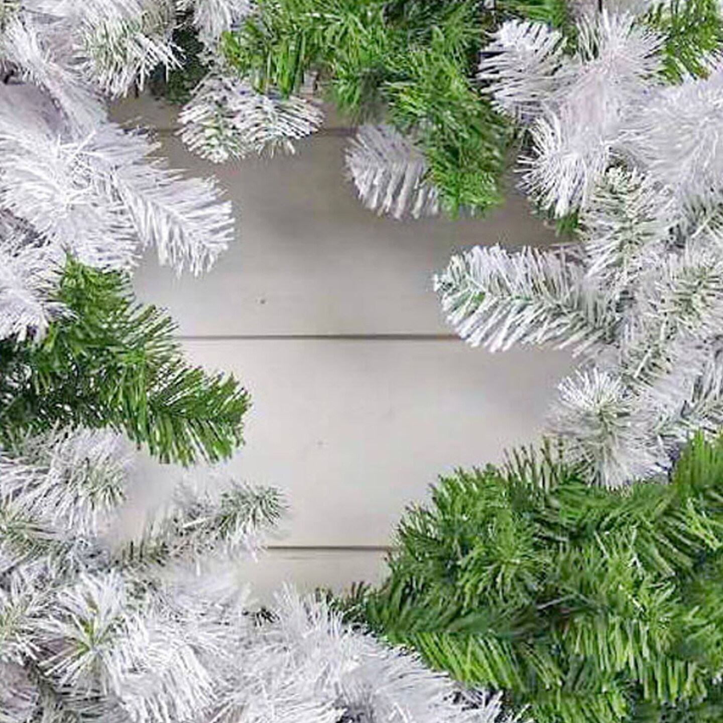 30” Caprico Green & White Wreath Large Decorative Wreath for Front Door & Year-Round Home Decor