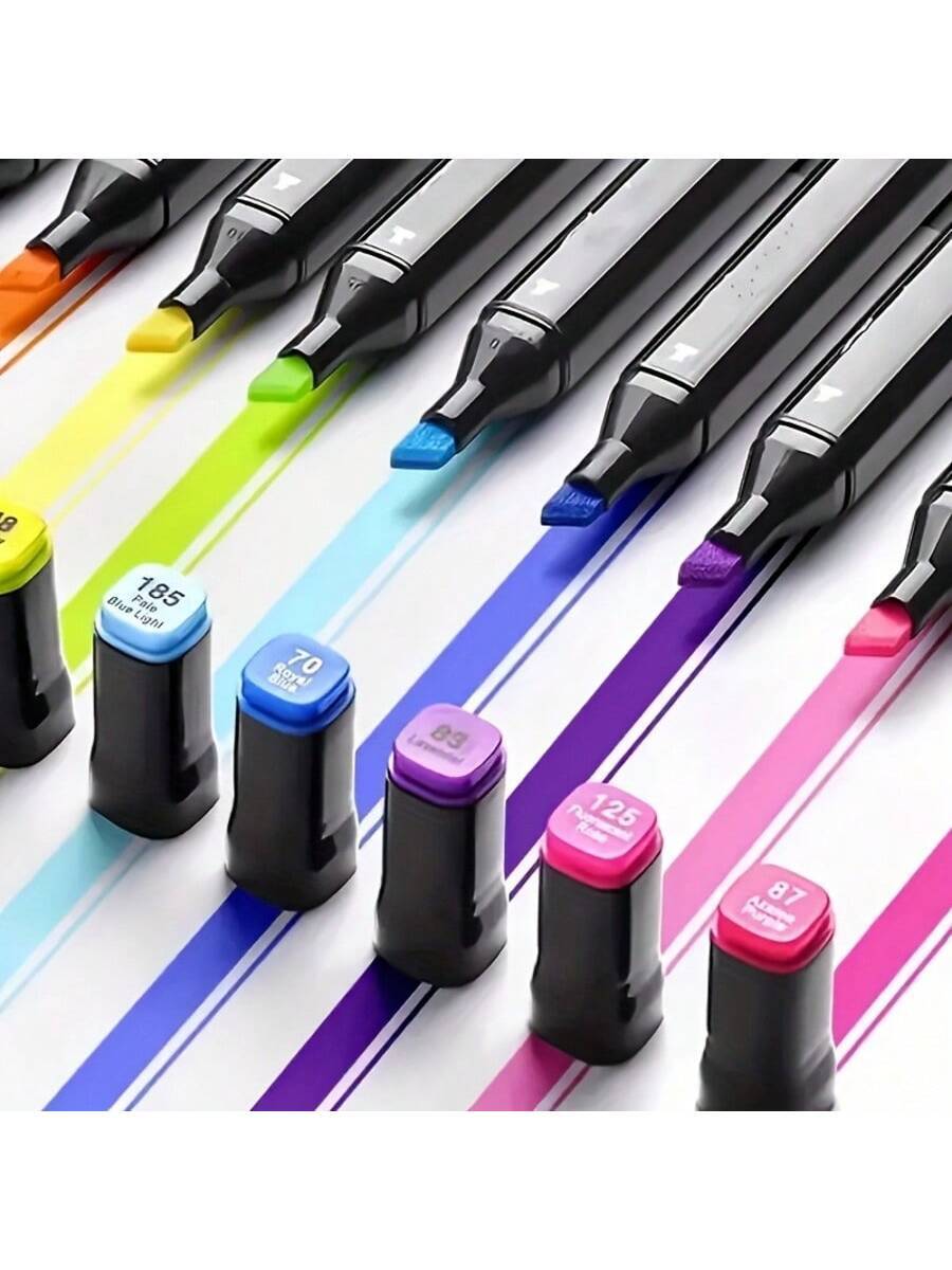168 Colors Alcohol Markers, Dual-Tips Permanent Art Pen Set