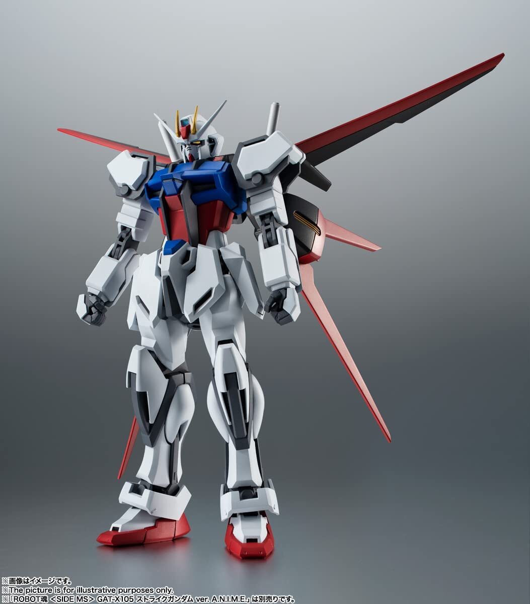 Tamashii Nations - Mobile Suit Gundam Seed - The Robot Spirits - AQM/E-X01 Aile Striker &#x26; Effect Parts Set Ver. A.N.I.M.E.  [COLLECTIBLES] Figure, Collectible
